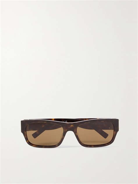 givenchy tortoiseshell rectangular sunglasses|Givenchy: Tortoiseshell 4G Sunglasses .